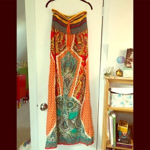 NWT Flying tomato strapless maxi dress